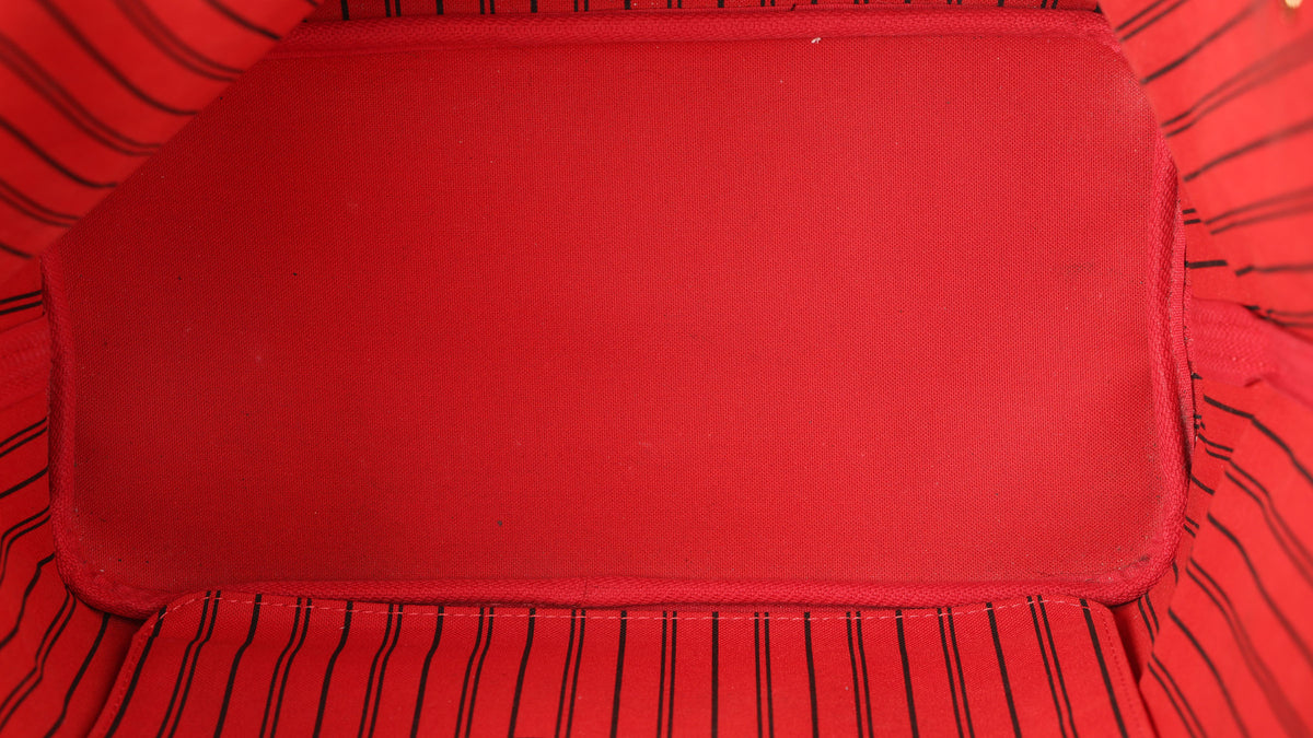 Preowned LOUIS VUITTON Neverfull MM Damier Ebene Canvas x Leather Trim | Luxe Again Maison