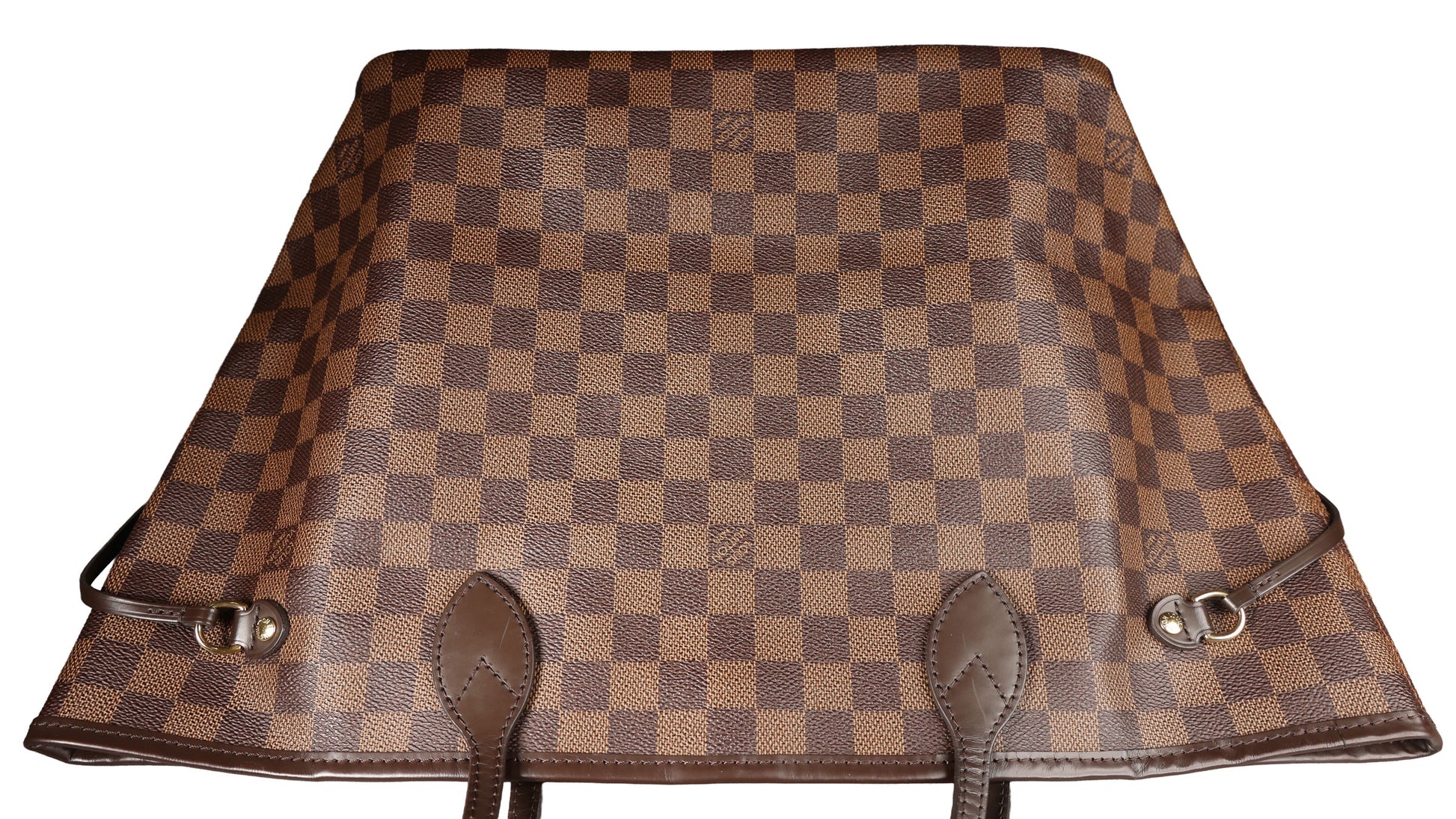 Preowned LOUIS VUITTON Neverfull MM Damier Ebene Canvas x Leather Trim | Luxe Again Maison
