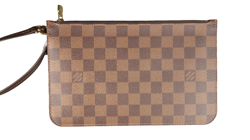 Preowned LOUIS VUITTON Neverfull MM Damier Ebene Canvas x Leather Trim | Luxe Again Maison
