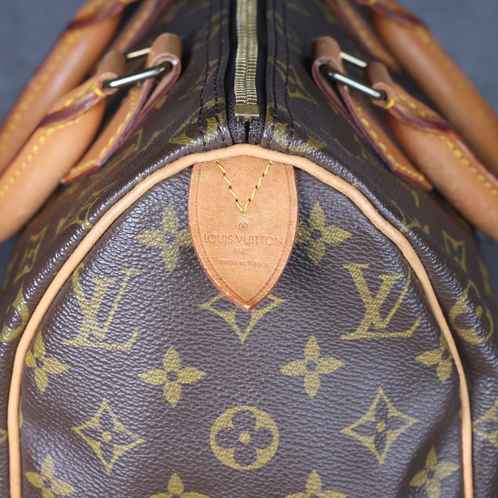 Preowned LOUIS VUITTON Vintage Speedy 25 Monogram Brown M41528 | Luxe Again Maison