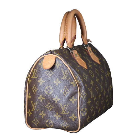Preowned LOUIS VUITTON Vintage Speedy 25 Monogram Brown M41528 | Luxe Again Maison