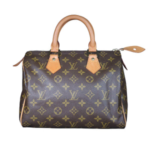 Preowned LOUIS VUITTON Vintage Speedy 25 Monogram Brown M41528 | Luxe Again Maison