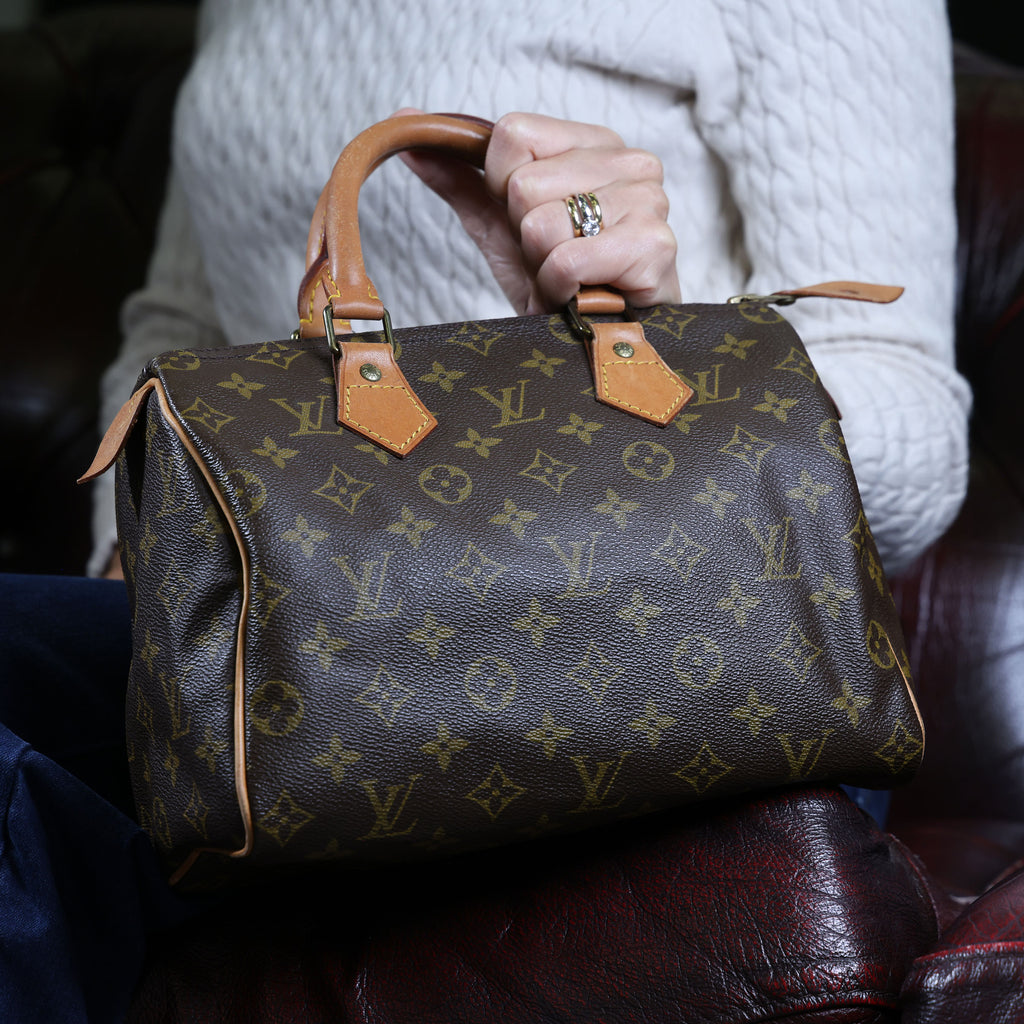 Preowned LOUIS VUITTON Vintage Speedy 25 Monogram Brown M41528 | Luxe Again Maison