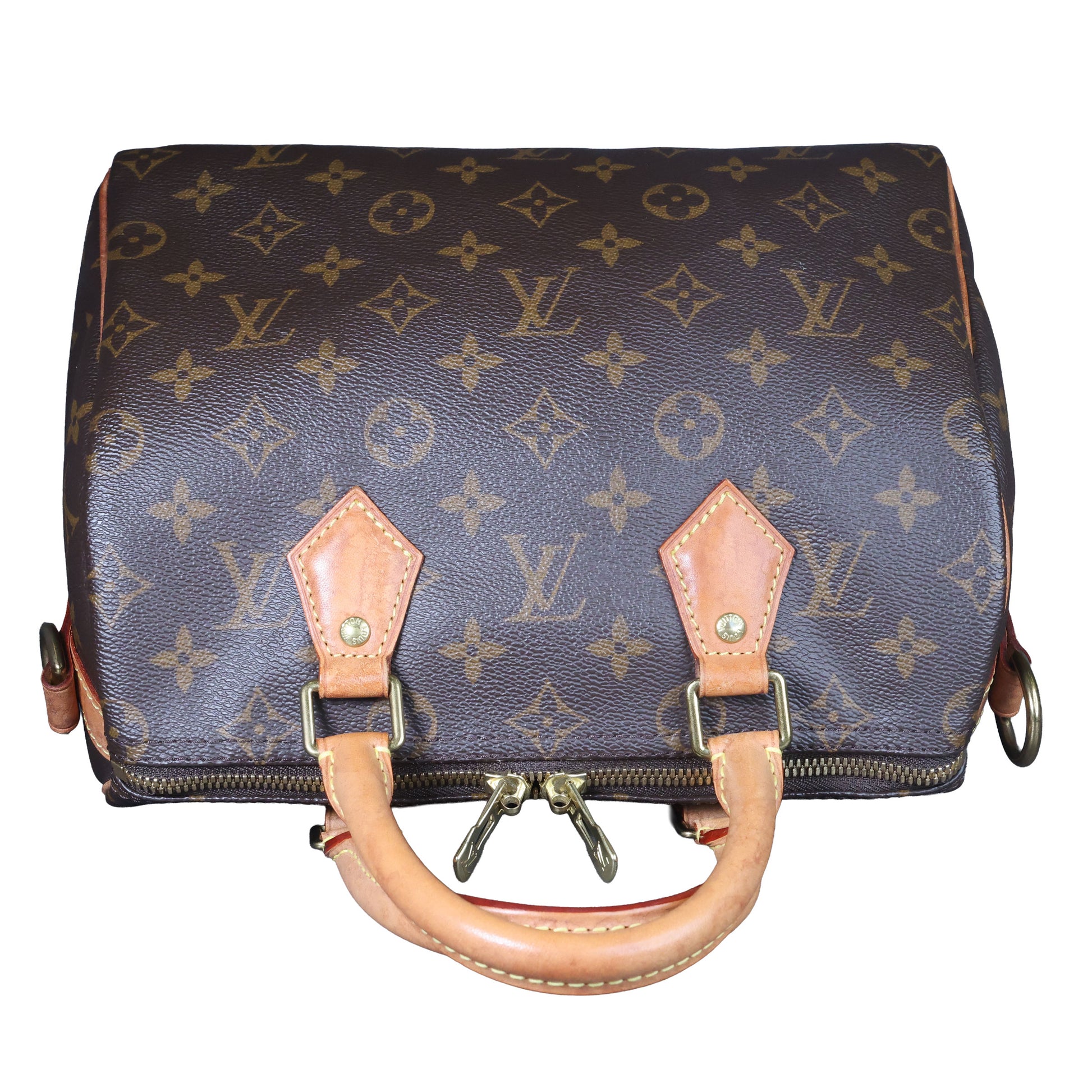 Preowned LOUIS VUITTON Vintage Speedy Bandouliere 25 Monogram Brown | Luxe Again Maison