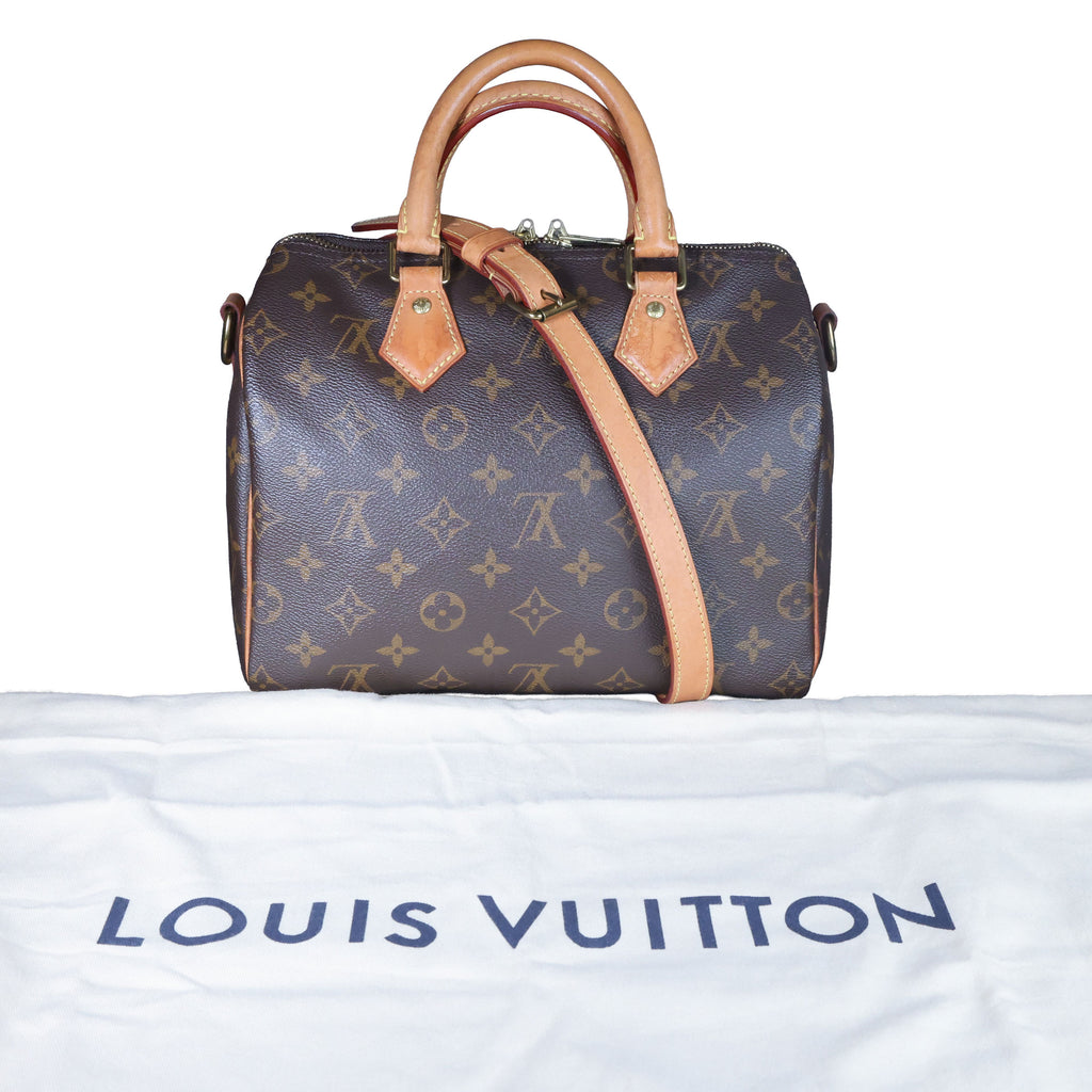 Preowned LOUIS VUITTON Vintage Speedy Bandouliere 25 Monogram Brown | Luxe Again Maison