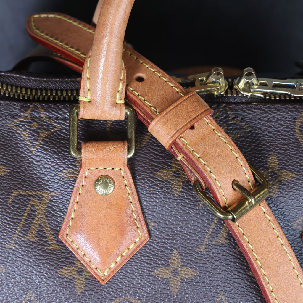 Preowned LOUIS VUITTON Vintage Speedy Bandouliere 25 Monogram Brown | Luxe Again Maison