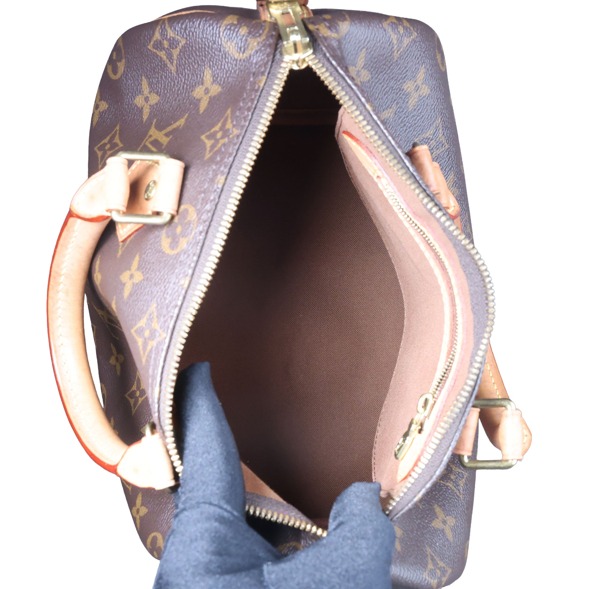 Preowned LOUIS VUITTON Vintage Speedy Bandouliere 25 Monogram Brown | Luxe Again Maison