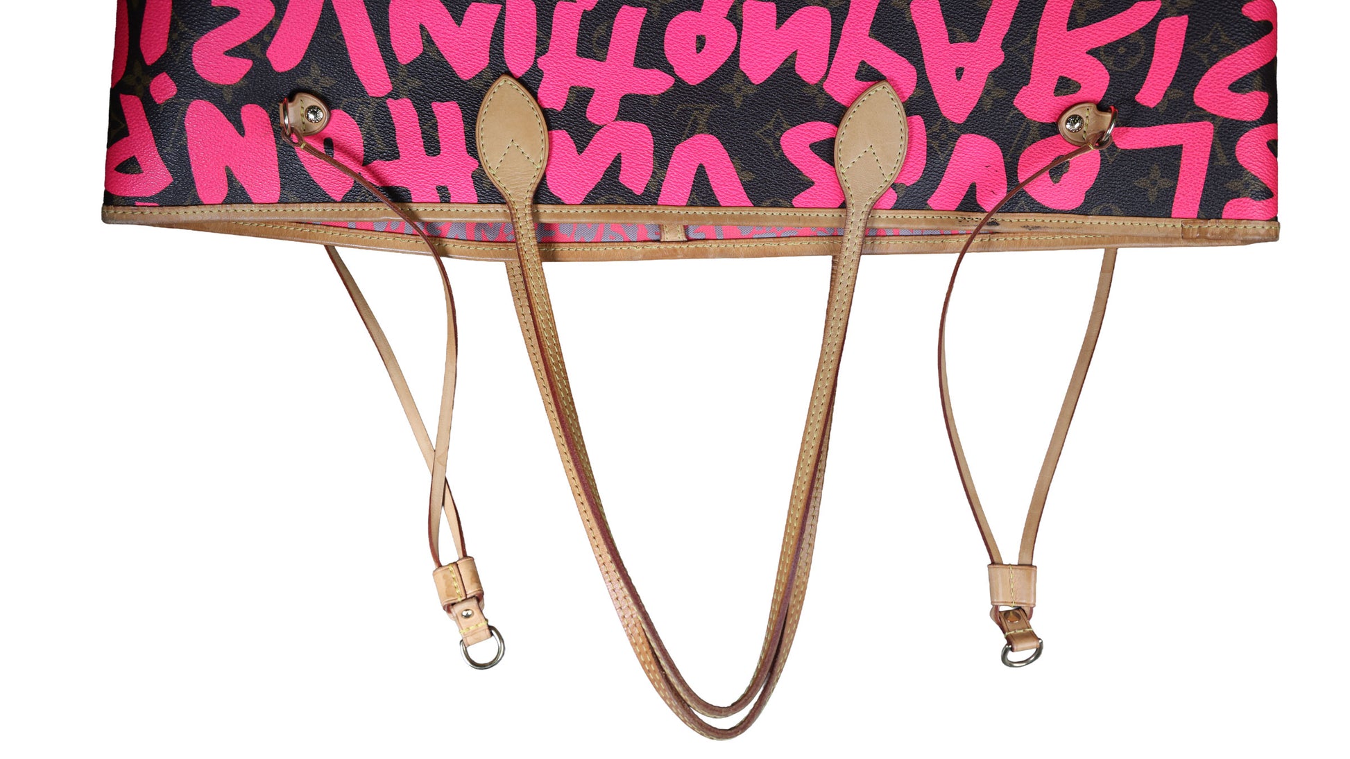 Preowned LOUIS VUITTON Stephen Sprouse Pink Graffiti Monogram Neverfull GM - Limited Edition 2009 | Luxe Again Maison