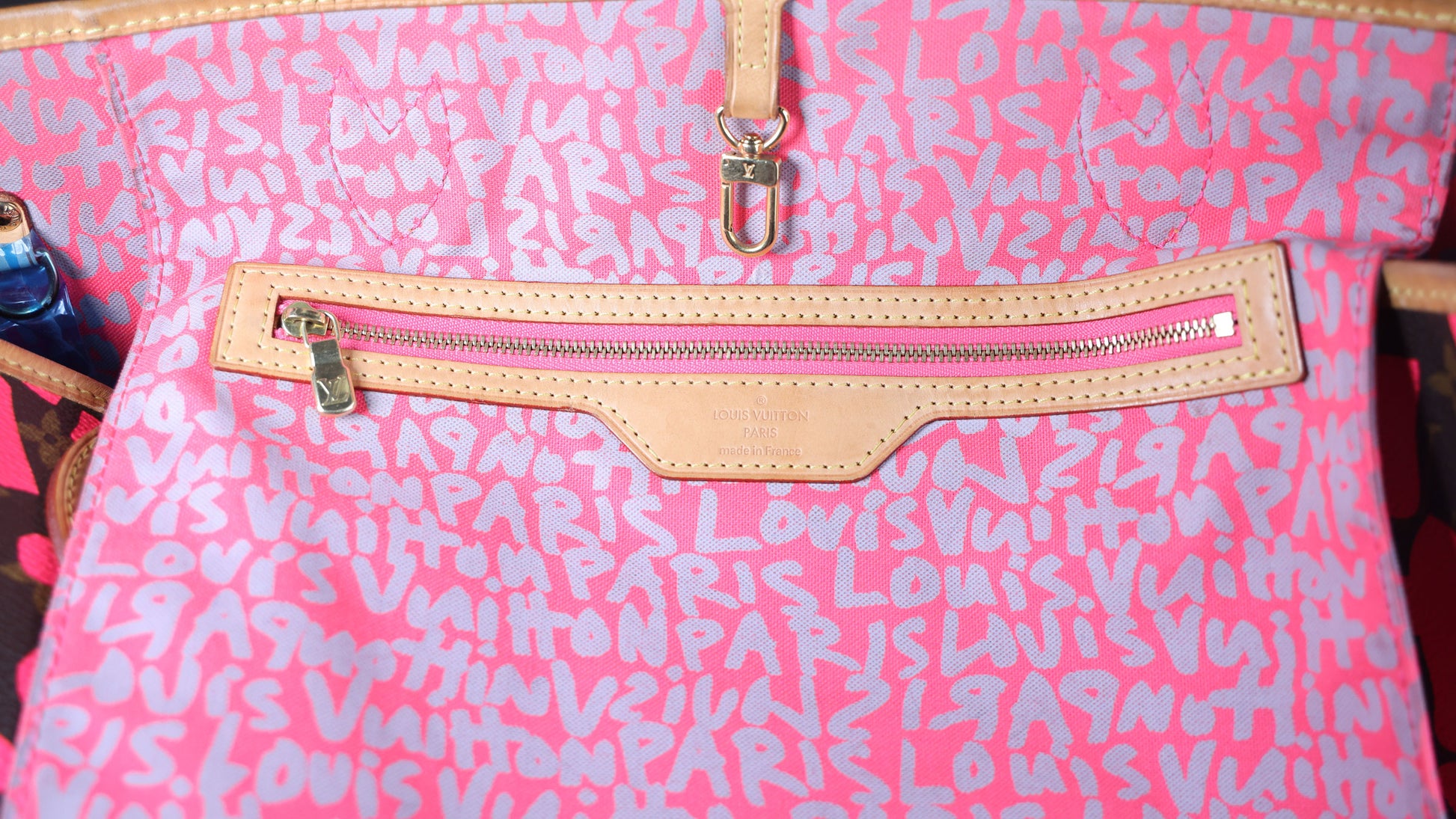Preowned LOUIS VUITTON Stephen Sprouse Pink Graffiti Monogram Neverfull GM - Limited Edition 2009 | Luxe Again Maison