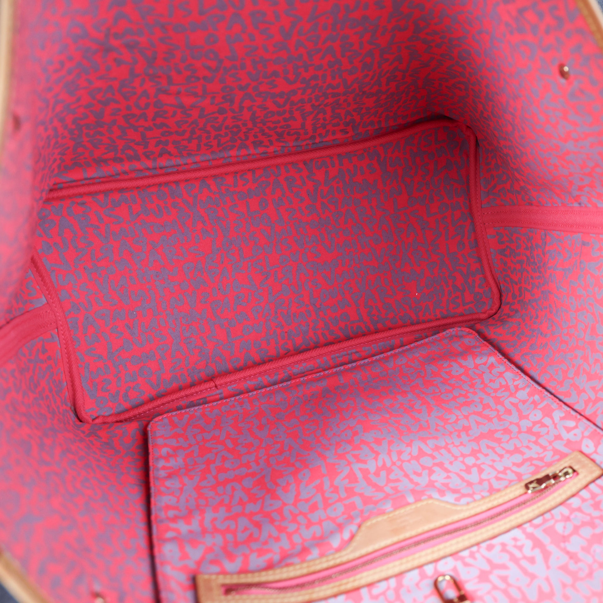 Preowned LOUIS VUITTON Stephen Sprouse Pink Graffiti Monogram Neverfull GM - Limited Edition 2009 | Luxe Again Maison