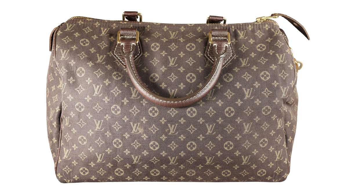 Preowned LOUIS VUITTON Vintage Speedy 30 Mini Lin Monogram Brown | Luxe Again Maison