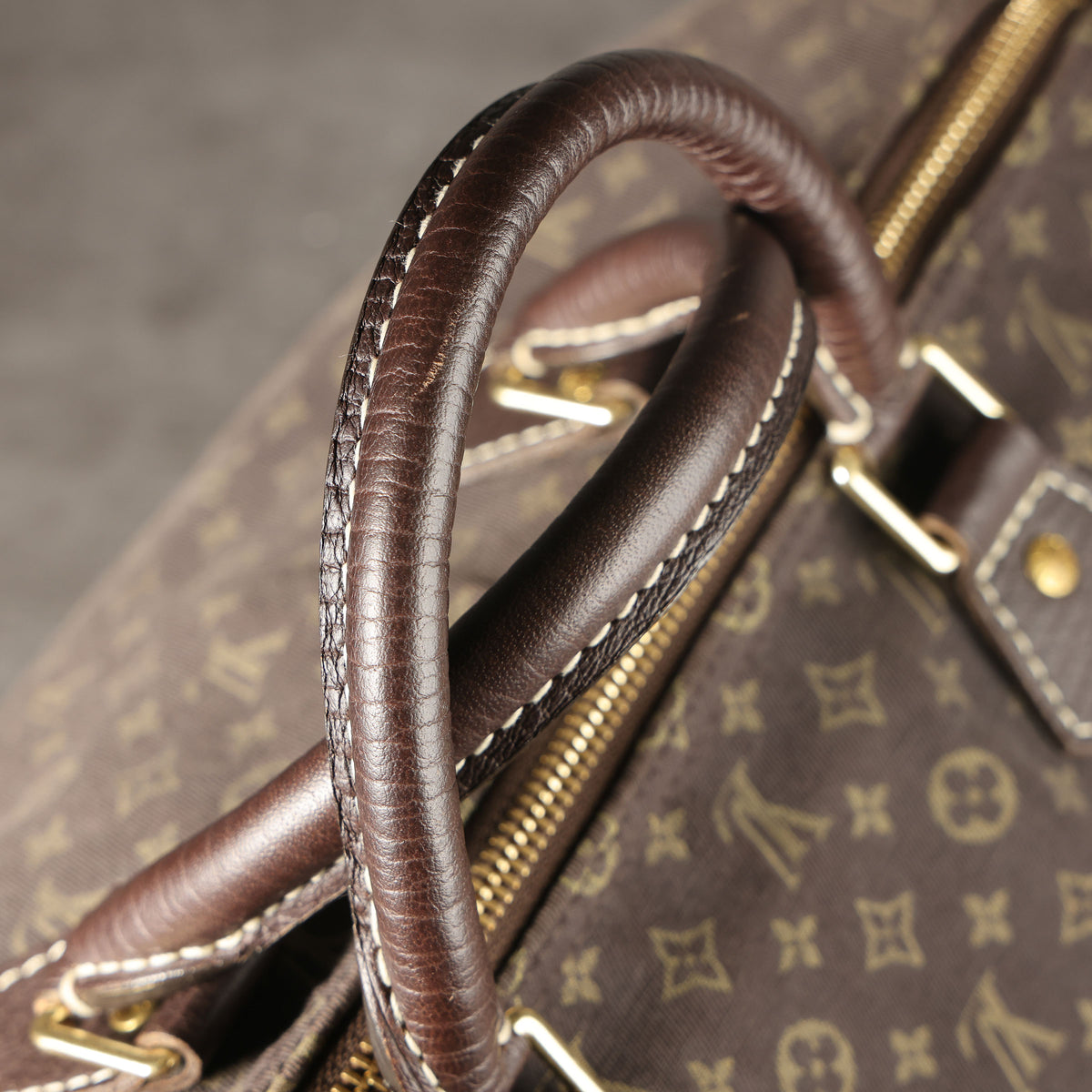 Preowned LOUIS VUITTON Vintage Speedy 30 Mini Lin Monogram Brown | Luxe Again Maison