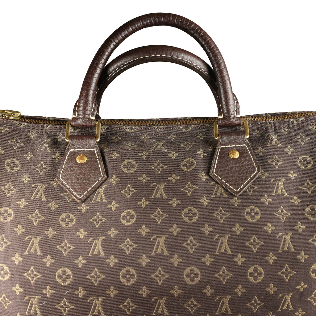 Preowned LOUIS VUITTON Vintage Speedy 30 Mini Lin Monogram Brown | Luxe Again Maison