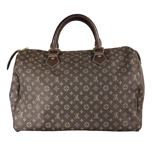 Preowned LOUIS VUITTON Vintage Speedy 30 Mini Lin Monogram Brown | Luxe Again Maison