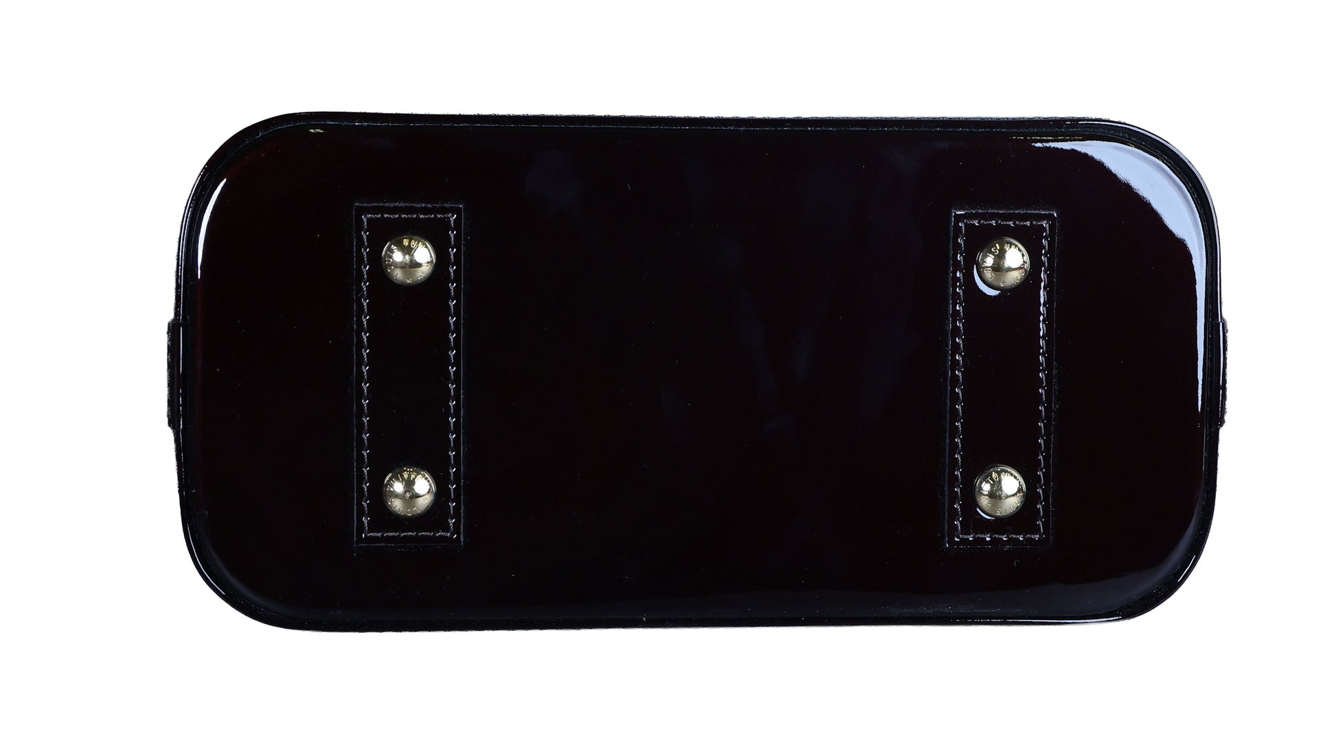 Preowned LOUIS VUITTON Vernis Alma BB Patent Leather Purple  | Luxe Again Maison