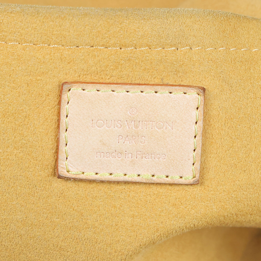 Preowned LOUIS VUITTON Vintage Denim Cabas Raye GM Monogram Blue w Charms | Luxe Again Maison