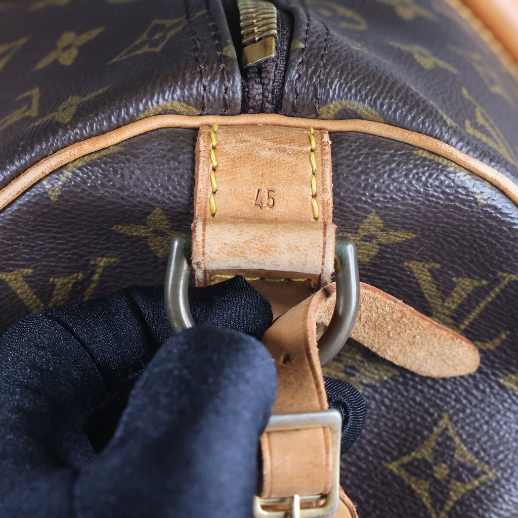Preowned LOUIS VUITTON Vintage Keepall 45 Monogram Brown | Luxe Again Maison