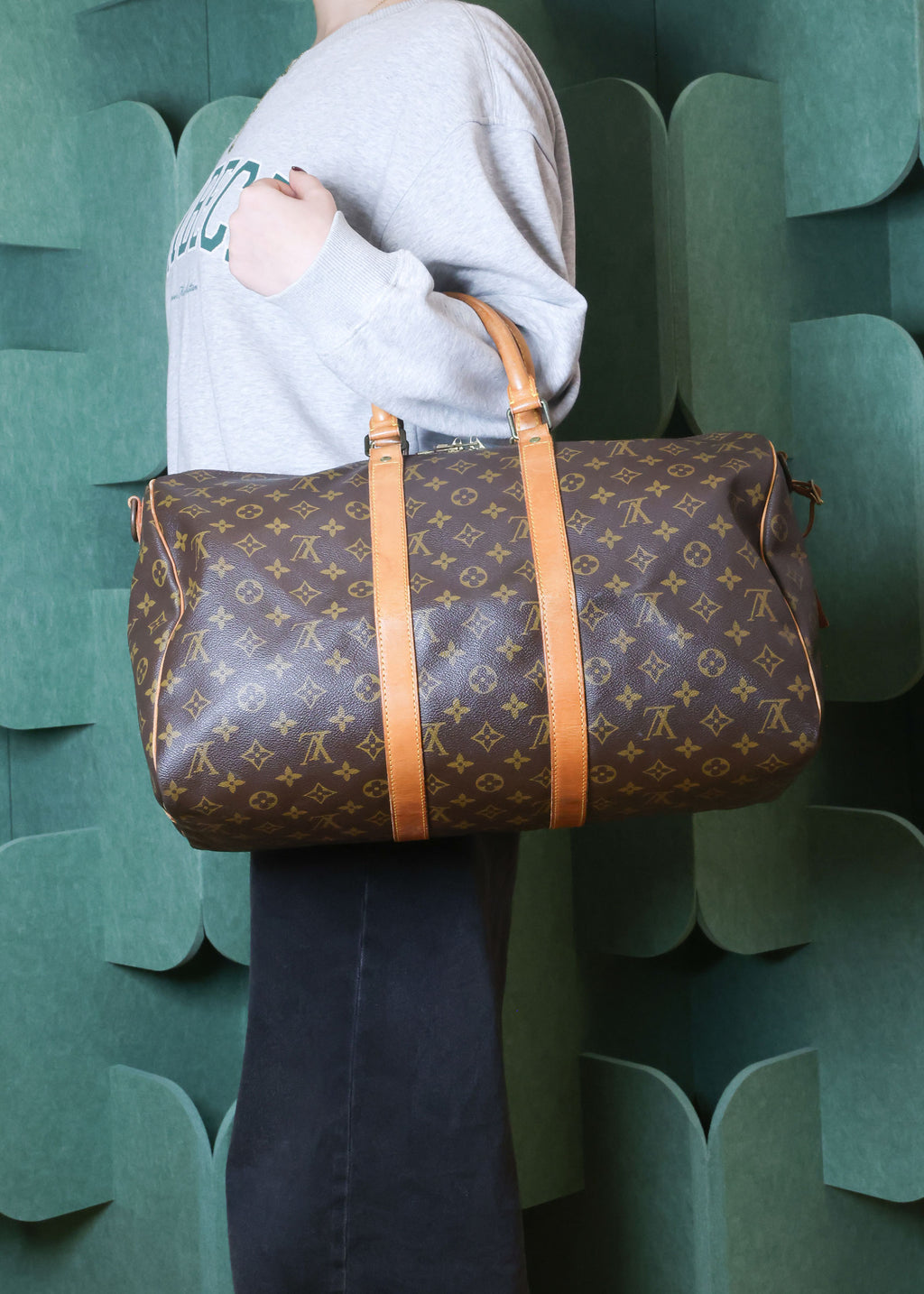 Preowned LOUIS VUITTON Vintage Keepall 45 Monogram Brown | Luxe Again Maison