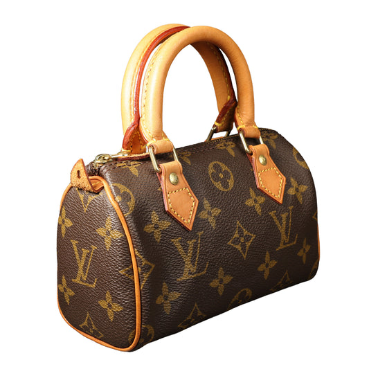 Preowned LOUIS VUITTON Vintage Mini Speedy Monogram Brown THXX31 | Luxe Again Maison