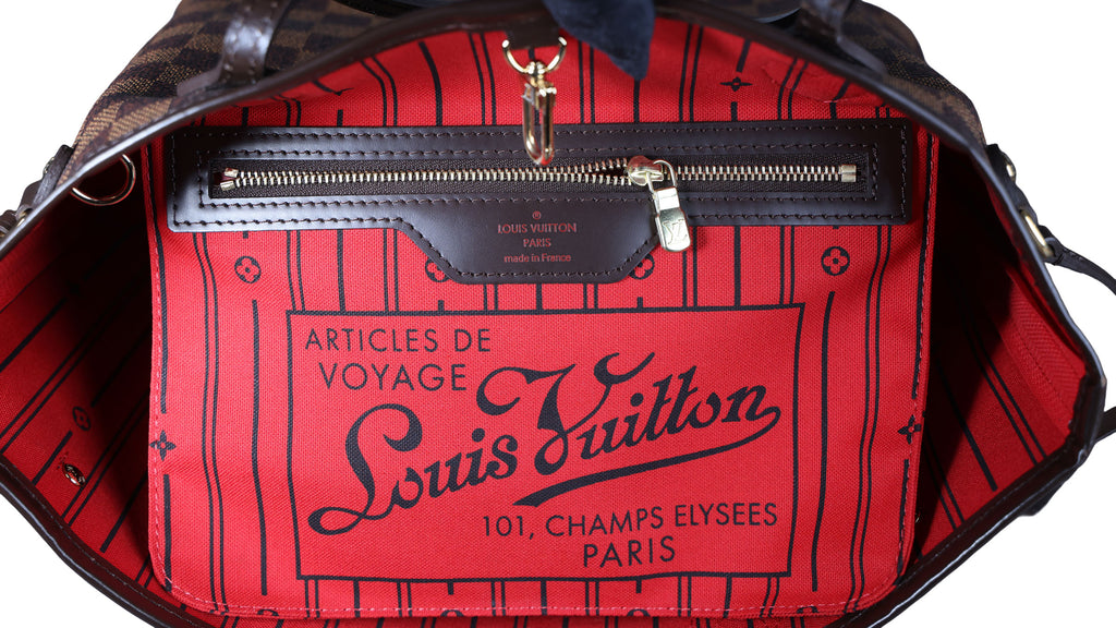 Preowned LOUIS VUITTON Vintage Nevefull PM Damier Ebene Brown | Luxe Again Maison