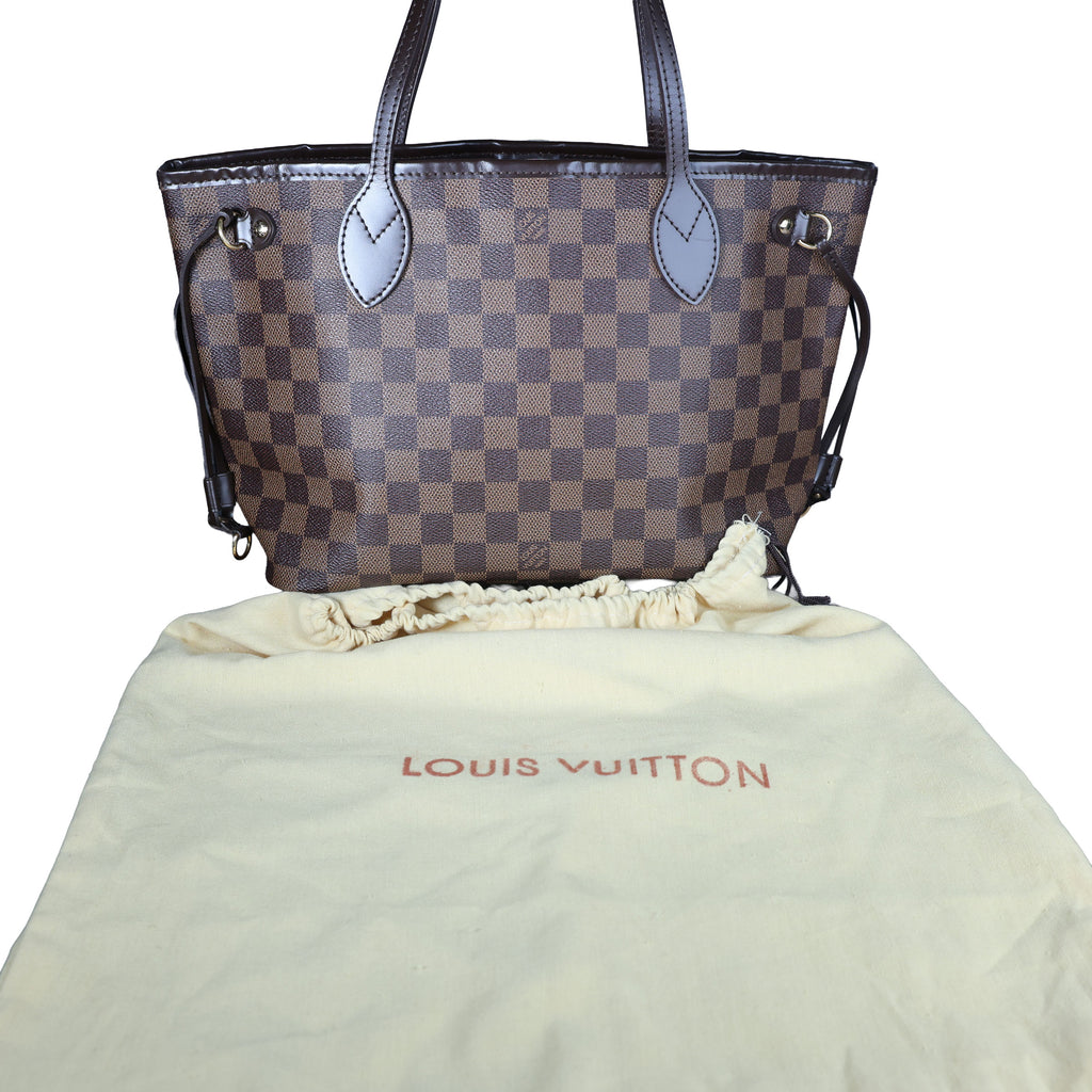 Preowned LOUIS VUITTON Vintage Nevefull PM Damier Ebene Brown | Luxe Again Maison