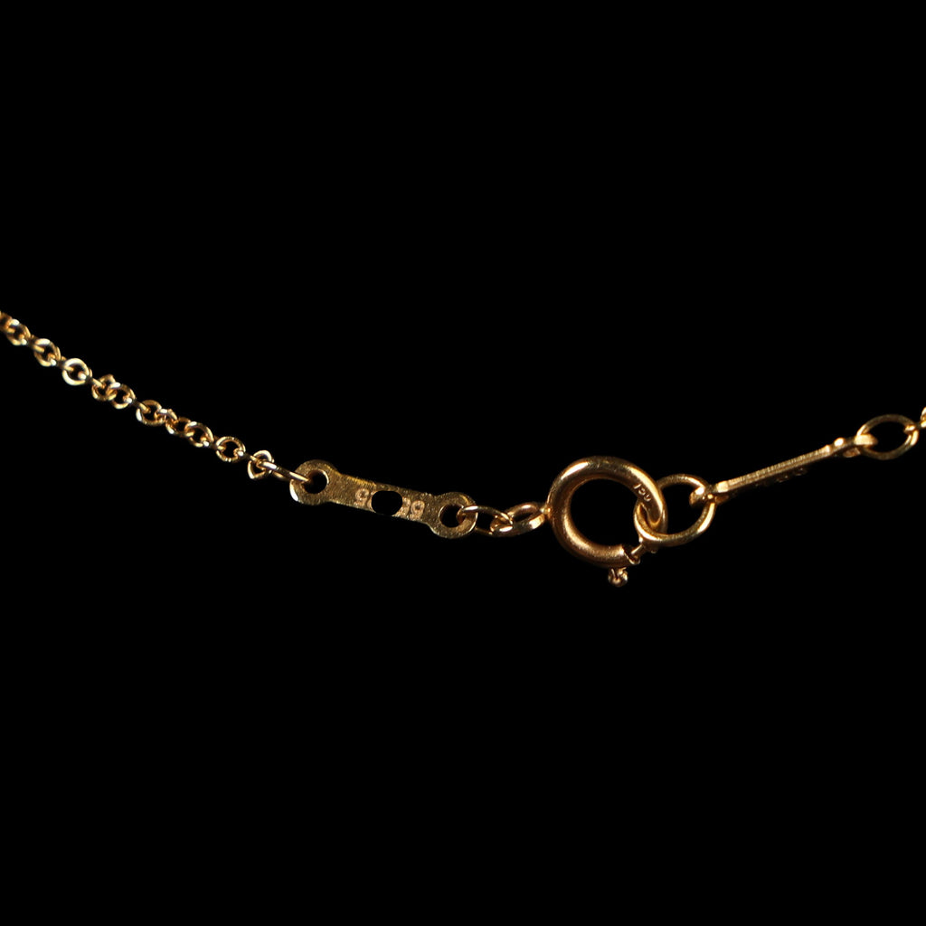 Preowned TIFFANY & Co x Elsa Peretti Diamonds by the Yard 18K YG Diamond Pendant Necklace 1.7g | Luxe Again Maison