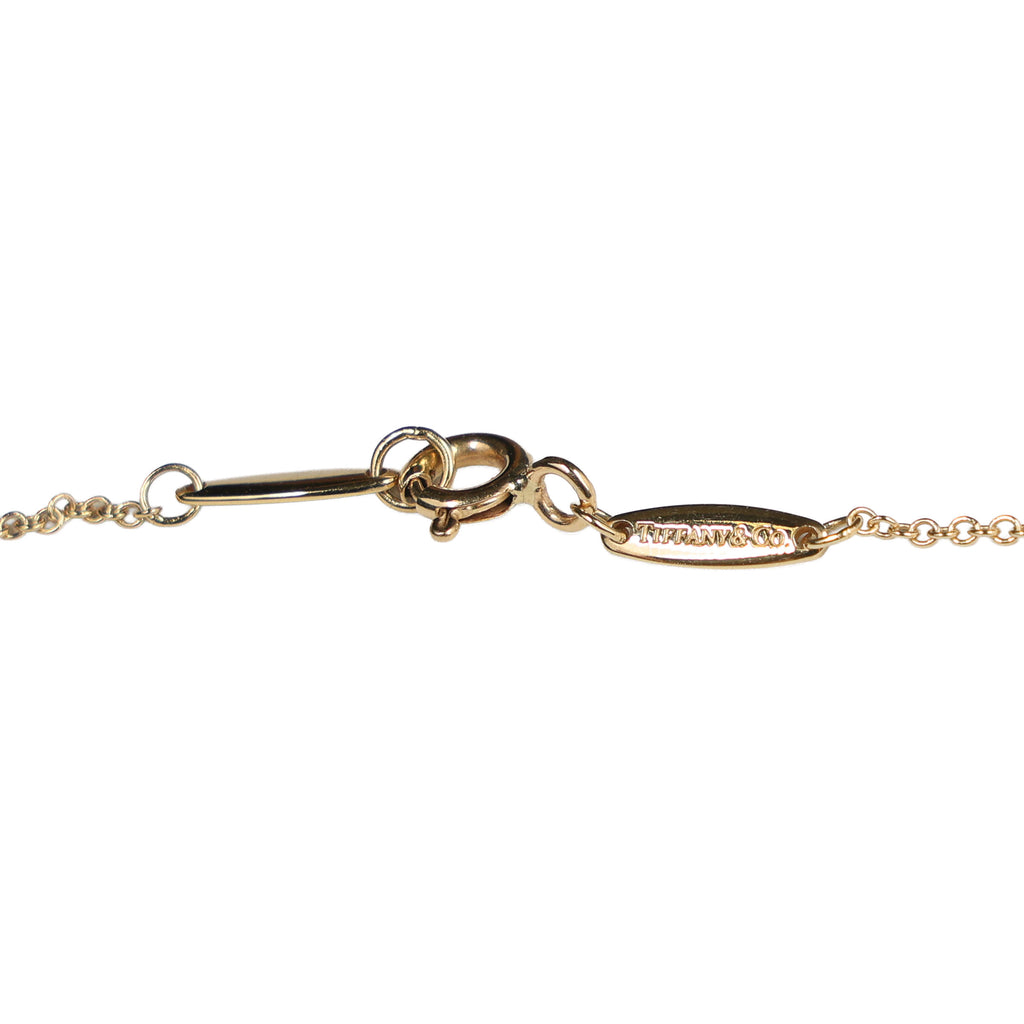 Preowned TIFFANY Elsa Peretti Diamonds by the Yard 18K YG Diamond Pendant Necklace 1.8g | Luxe Again Maison