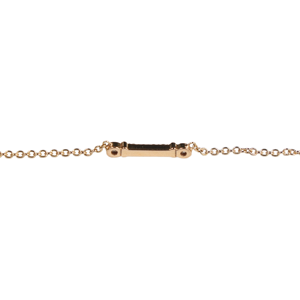 Preowned TIFFANY Fleur de Lys Diamond 18k Rose Gold Necklace 1.7g | Luxe Again Maison