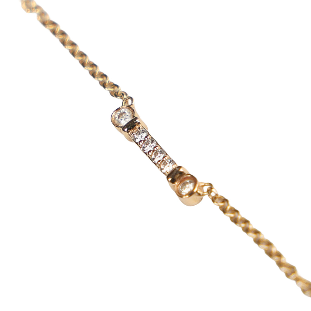 Preowned TIFFANY Fleur de Lys Diamond 18k Rose Gold Necklace 1.7g | Luxe Again Maison