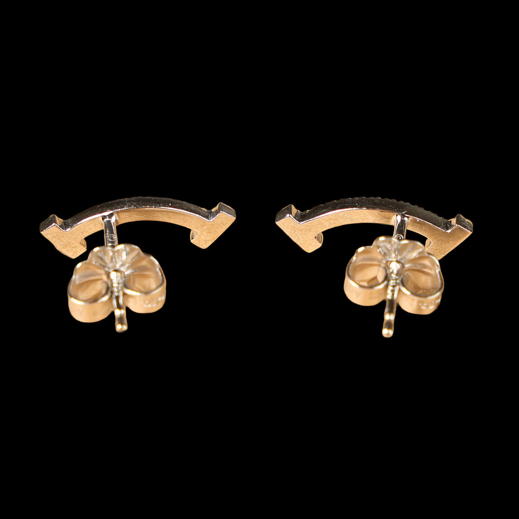 TIFFANY T Smile 18K WG Diamond Earrings 1.5g
