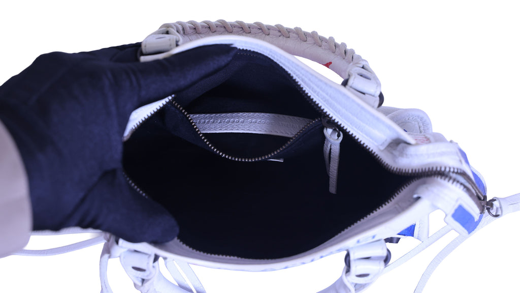 Preloved BALENCIAGA Classic City Graffiti Leather 2 Way Handbag | Luxe Again Maison