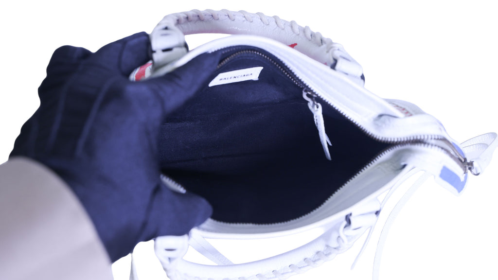 Preloved BALENCIAGA Classic City Graffiti Leather 2 Way Handbag | Luxe Again Maison