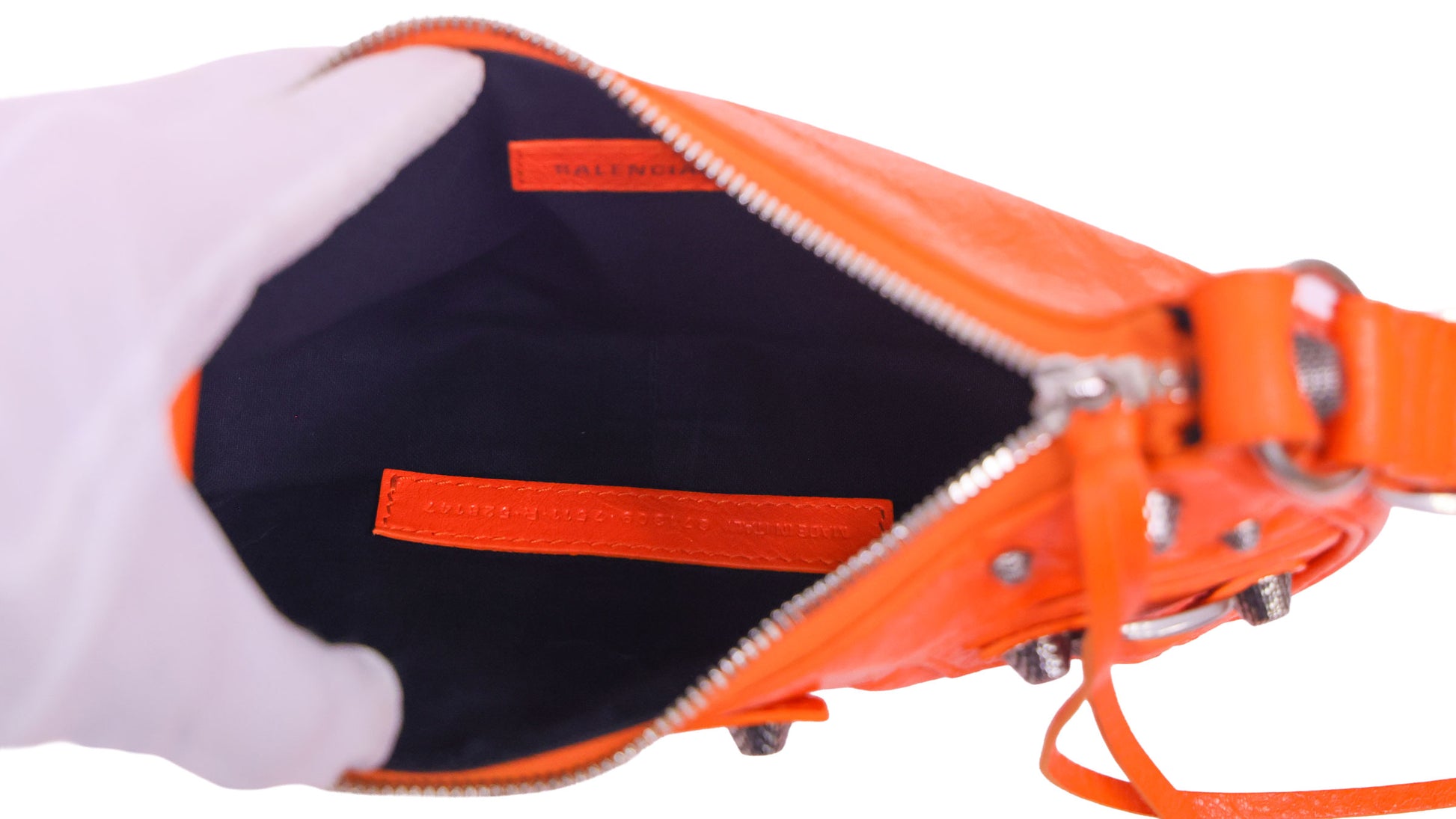 Preloved BALENCIAGA Le Cagole XS Leather Shoulder Bag Orange | Luxe Again Maison