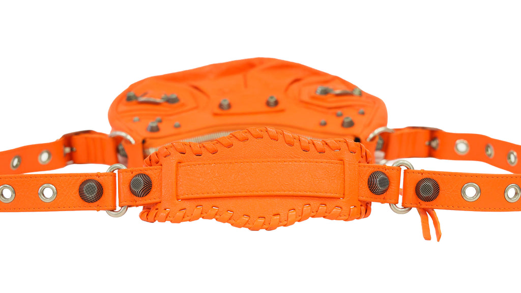 Preloved BALENCIAGA Le Cagole XS Leather Shoulder Bag Orange | Luxe Again Maison