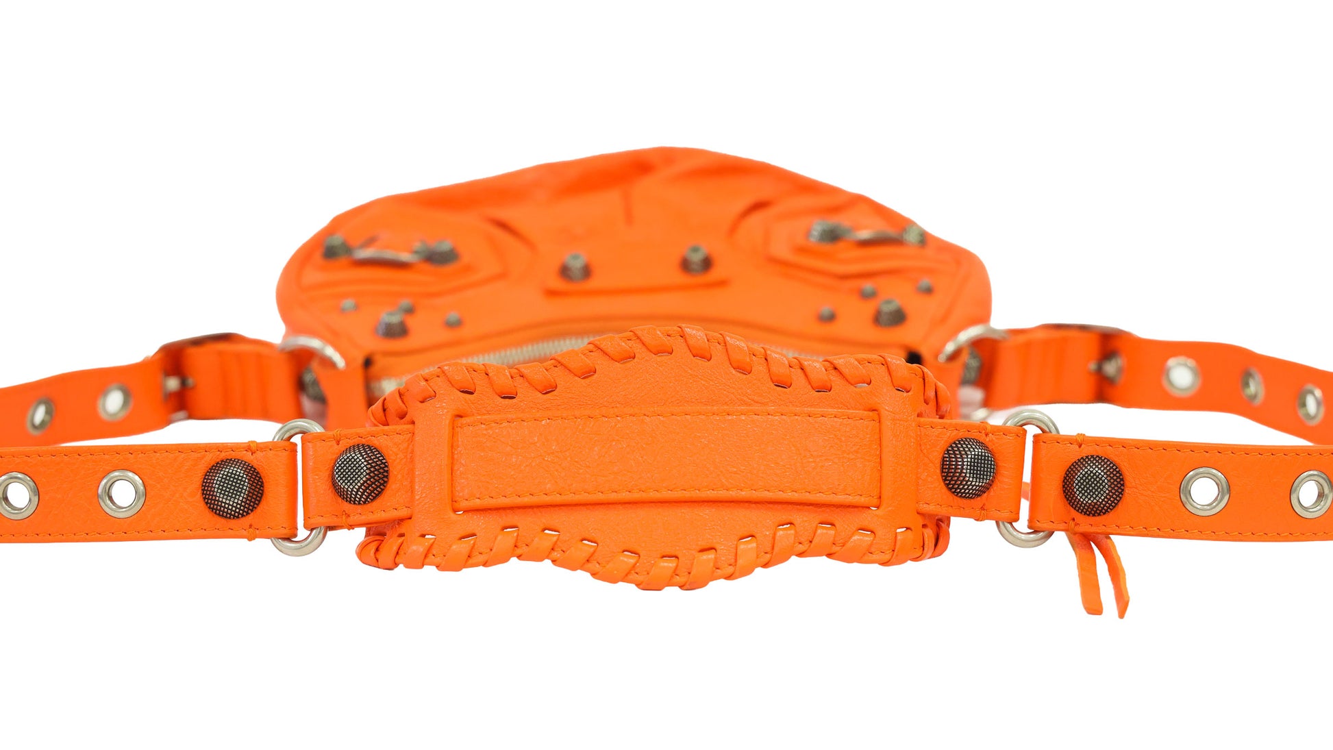 Preloved BALENCIAGA Le Cagole XS Leather Shoulder Bag Orange | Luxe Again Maison