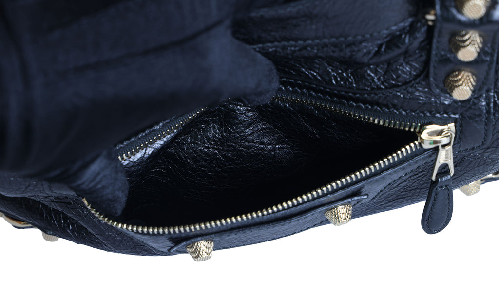 Preloved BALENCIAGA The Town Leather 2 Way Handbag Black  | Luxe Again Maison