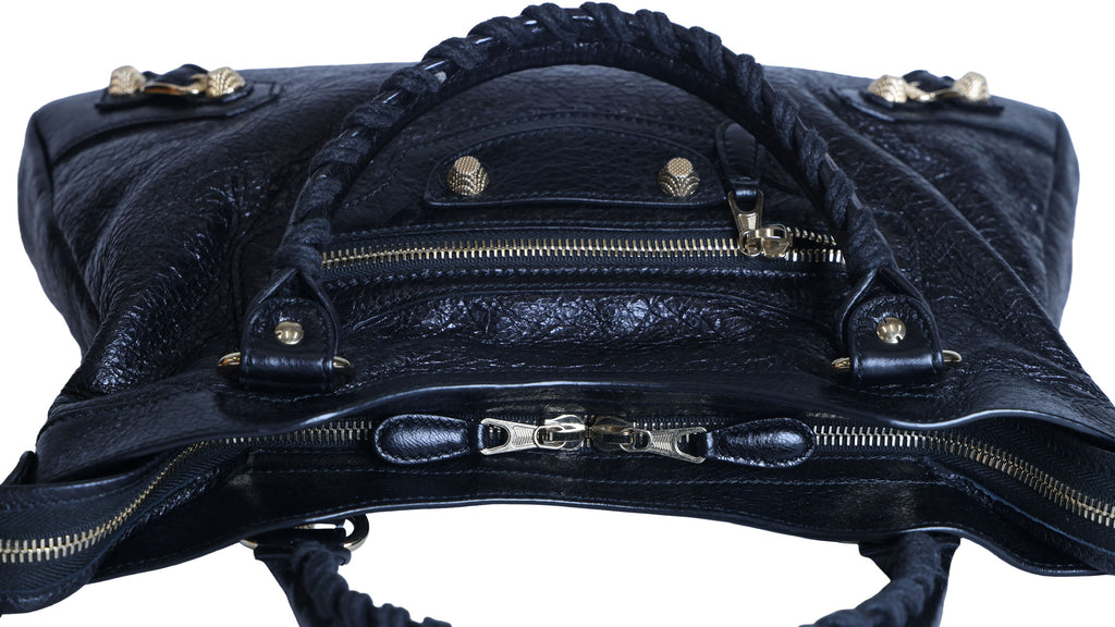 Preloved BALENCIAGA The Town Leather 2 Way Handbag Black  | Luxe Again Maison
