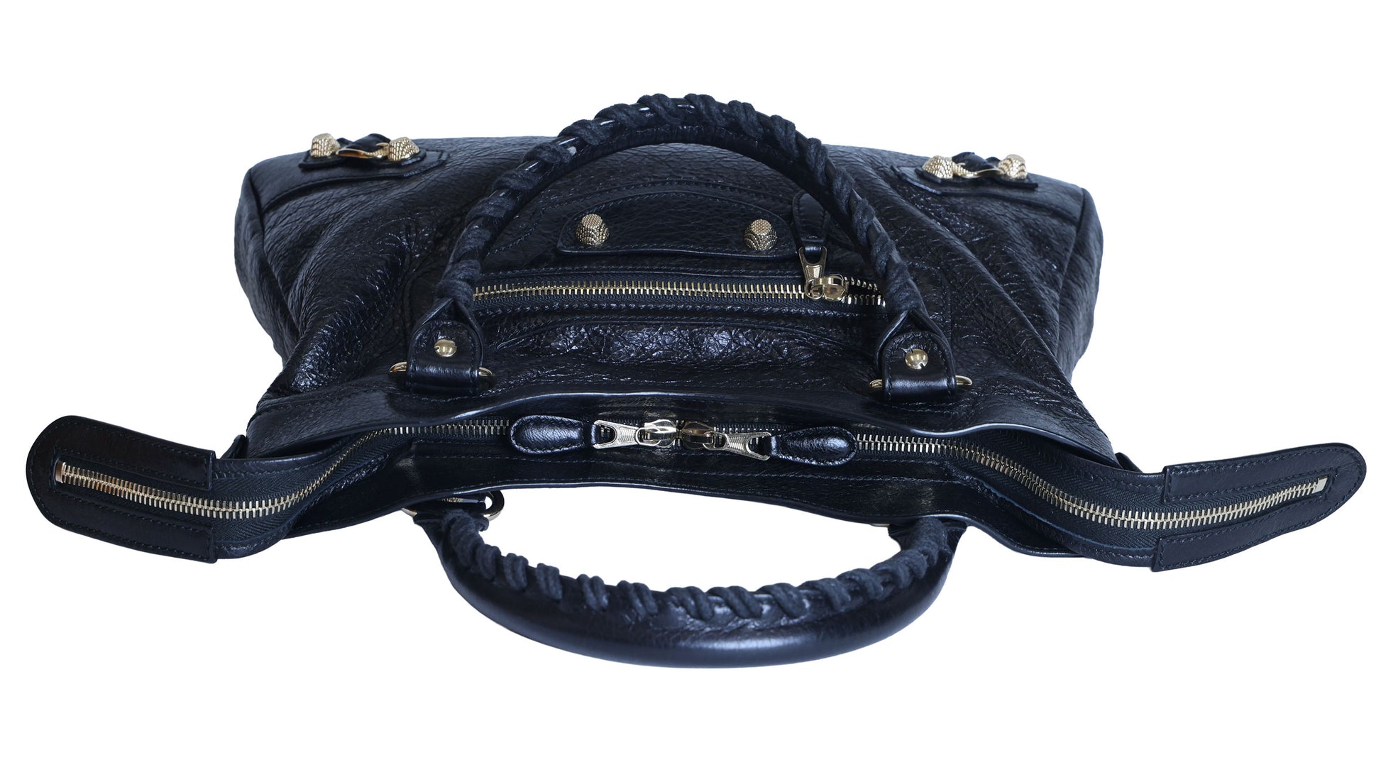 Preloved BALENCIAGA The Town Leather 2 Way Handbag Black  | Luxe Again Maison