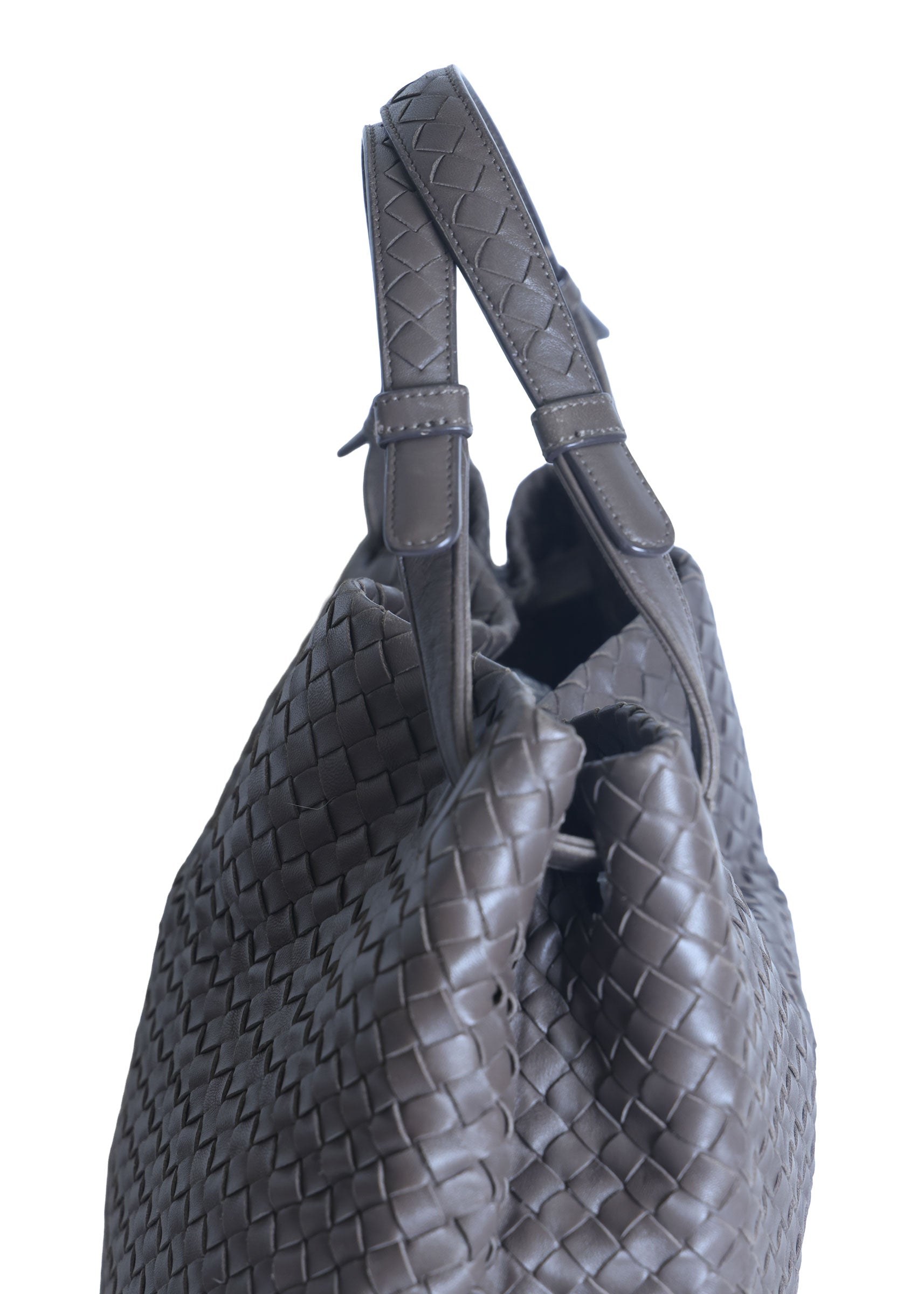 Preloved BOTTEGA VENETA Garda Intrecciato Nappa Leather Tote Brown  | Luxe Again Maison