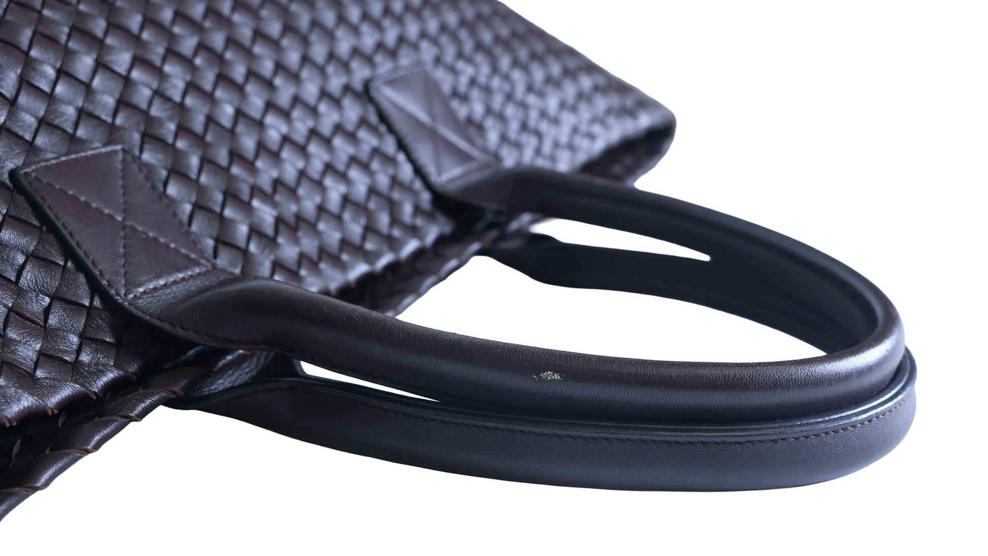 Preloved BOTTEGA VENETA Intrecciato Leather Cabat MM Tote Brown | Luxe Again Maison