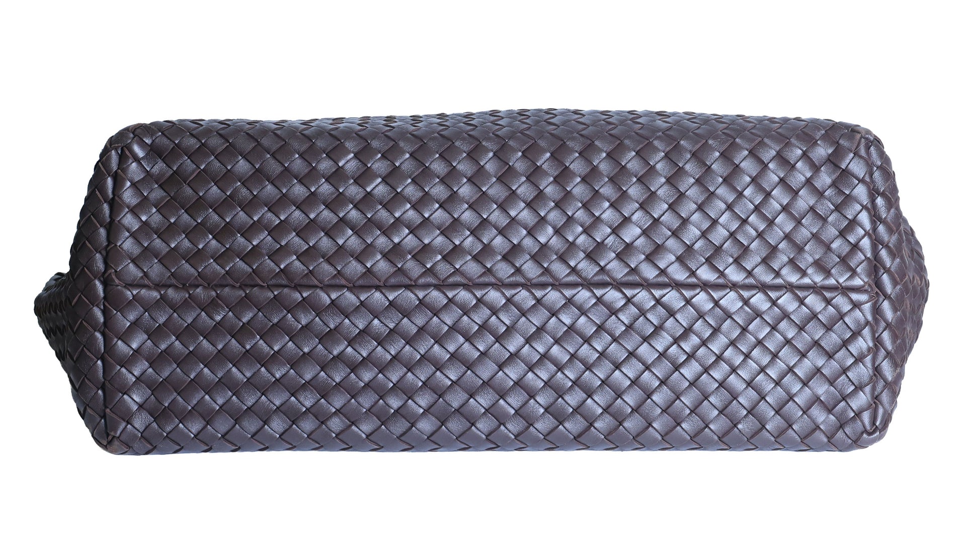 Preloved BOTTEGA VENETA Intrecciato Leather Cabat MM Tote Brown | Luxe Again Maison