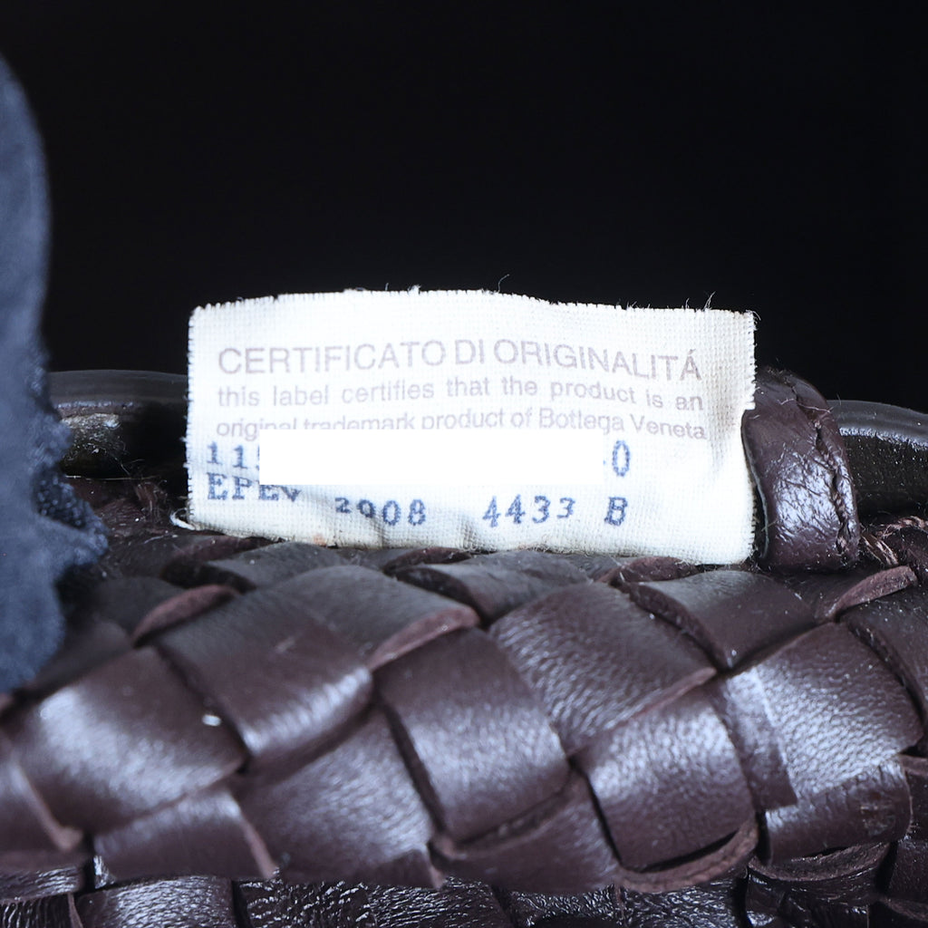 Preloved BOTTEGA VENETA Intrecciato Leather Cabat MM Tote Brown | Luxe Again Maison