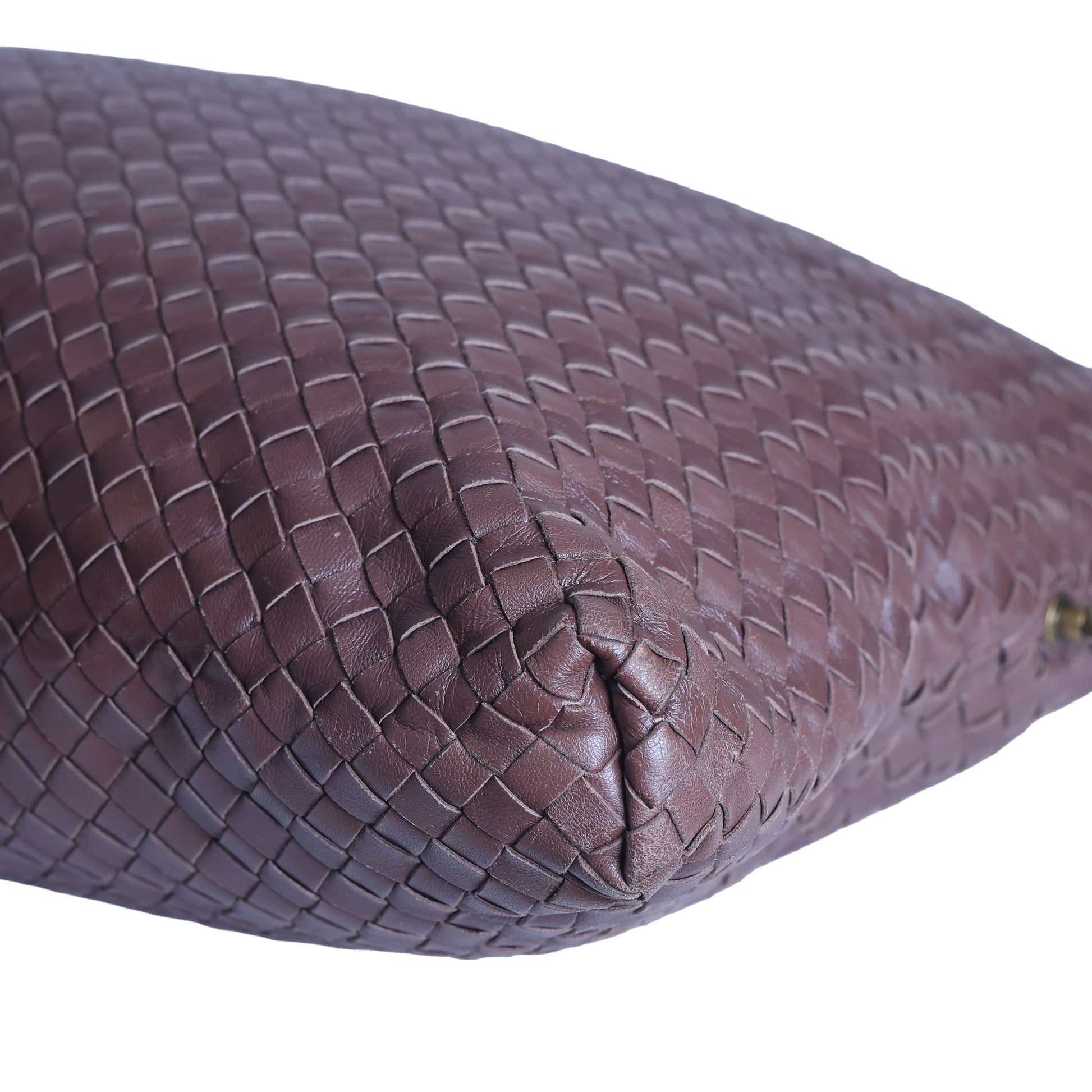 Preloved BOTTEGA VENETA Intrecciato Leather 2 Way Tote Bag Brown | Luxe Again Maison