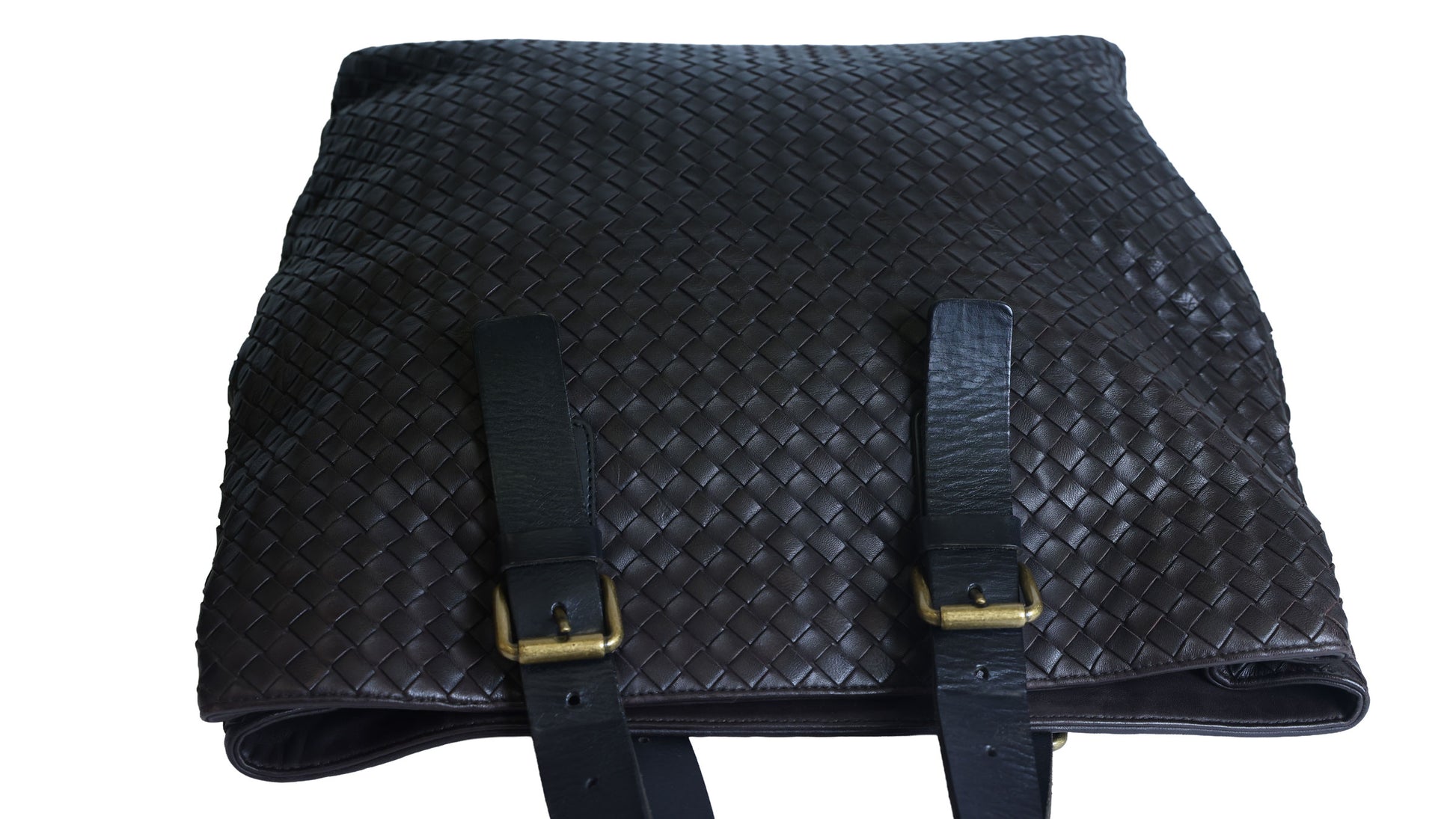 Preloved BOTTEGA VENETA Intrecciato Leather Business Tote Bag Brown | Luxe Again Maison 