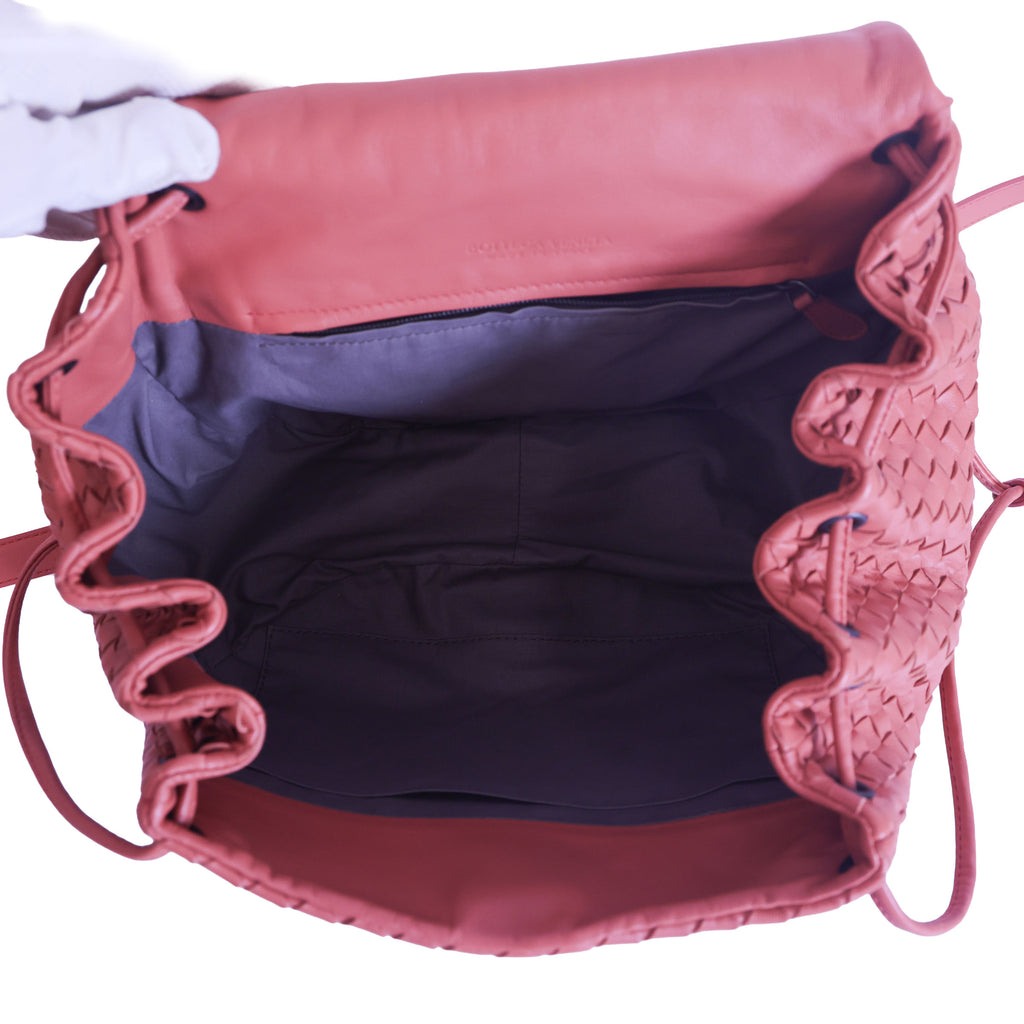 Preloved BOTTEGA VENETA Intrecciato Leather Shoulder Pouch Bag Pink | Luxe Again Maison
