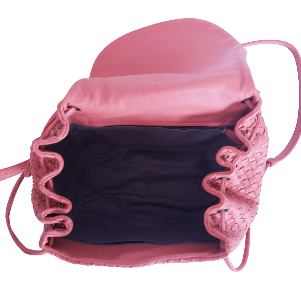 Preloved BOTTEGA VENETA Intrecciato Leather Shoulder Pouch Bag Pink | Luxe Again Maison