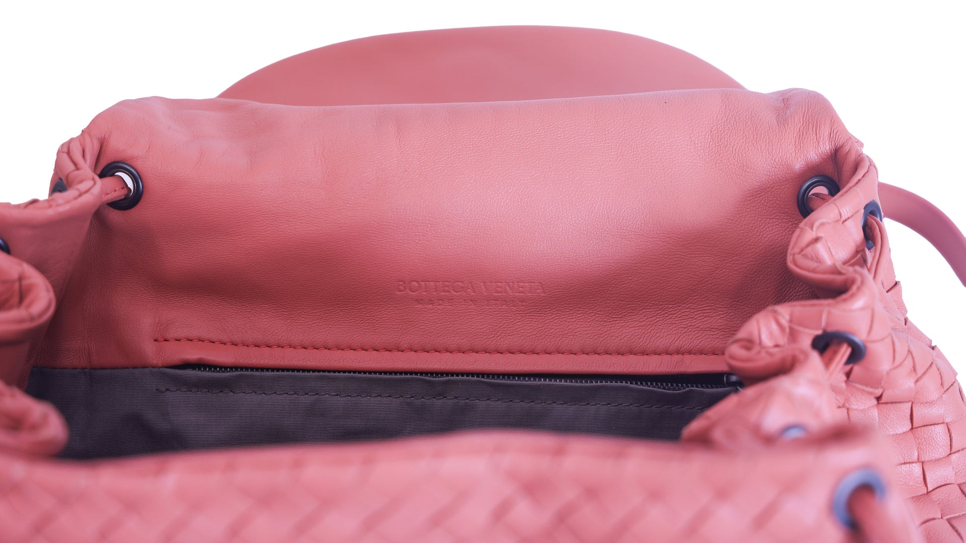 Preloved BOTTEGA VENETA Intrecciato Leather Shoulder Pouch Bag Pink | Luxe Again Maison