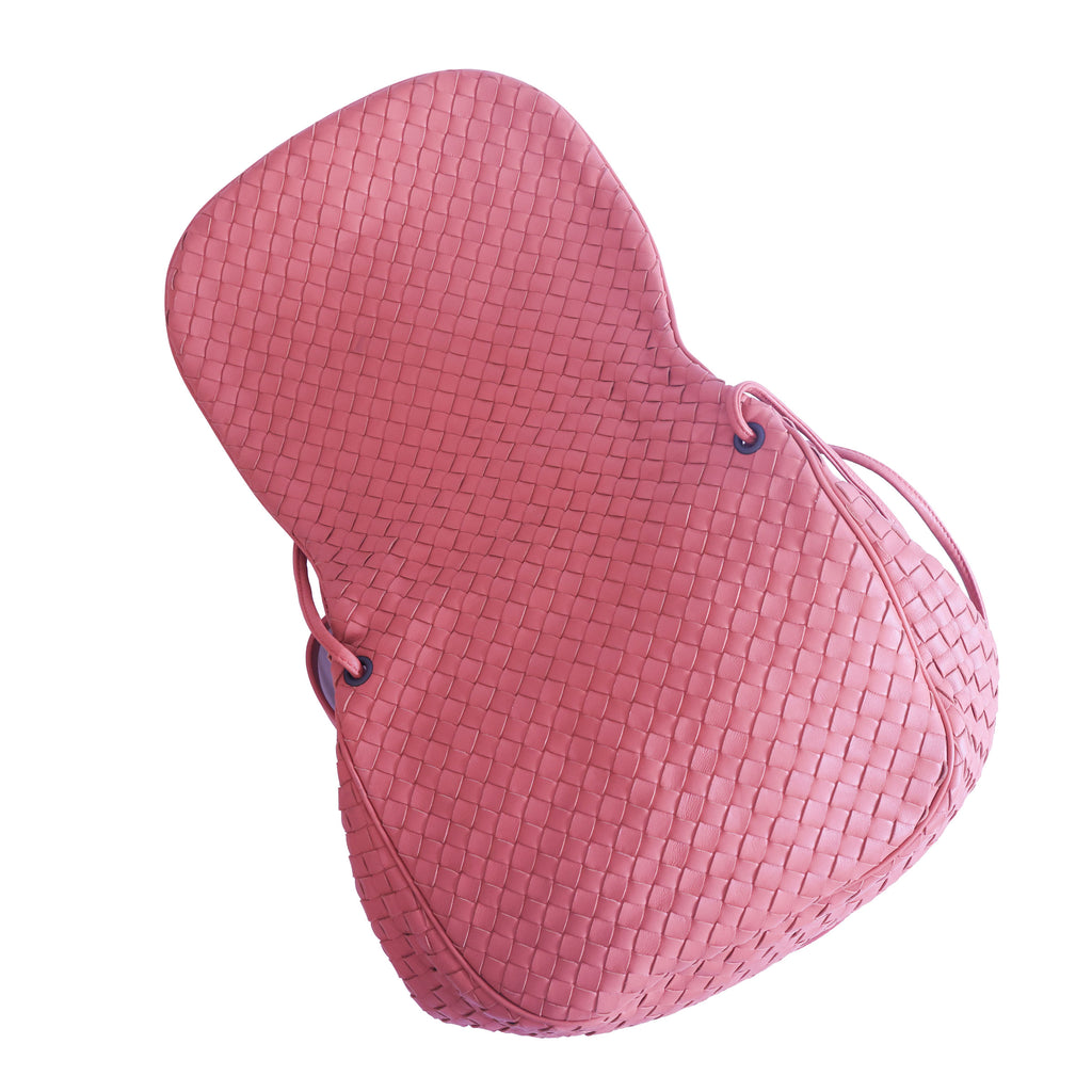 Preloved BOTTEGA VENETA Intrecciato Leather Shoulder Pouch Bag Pink | Luxe Again Maison