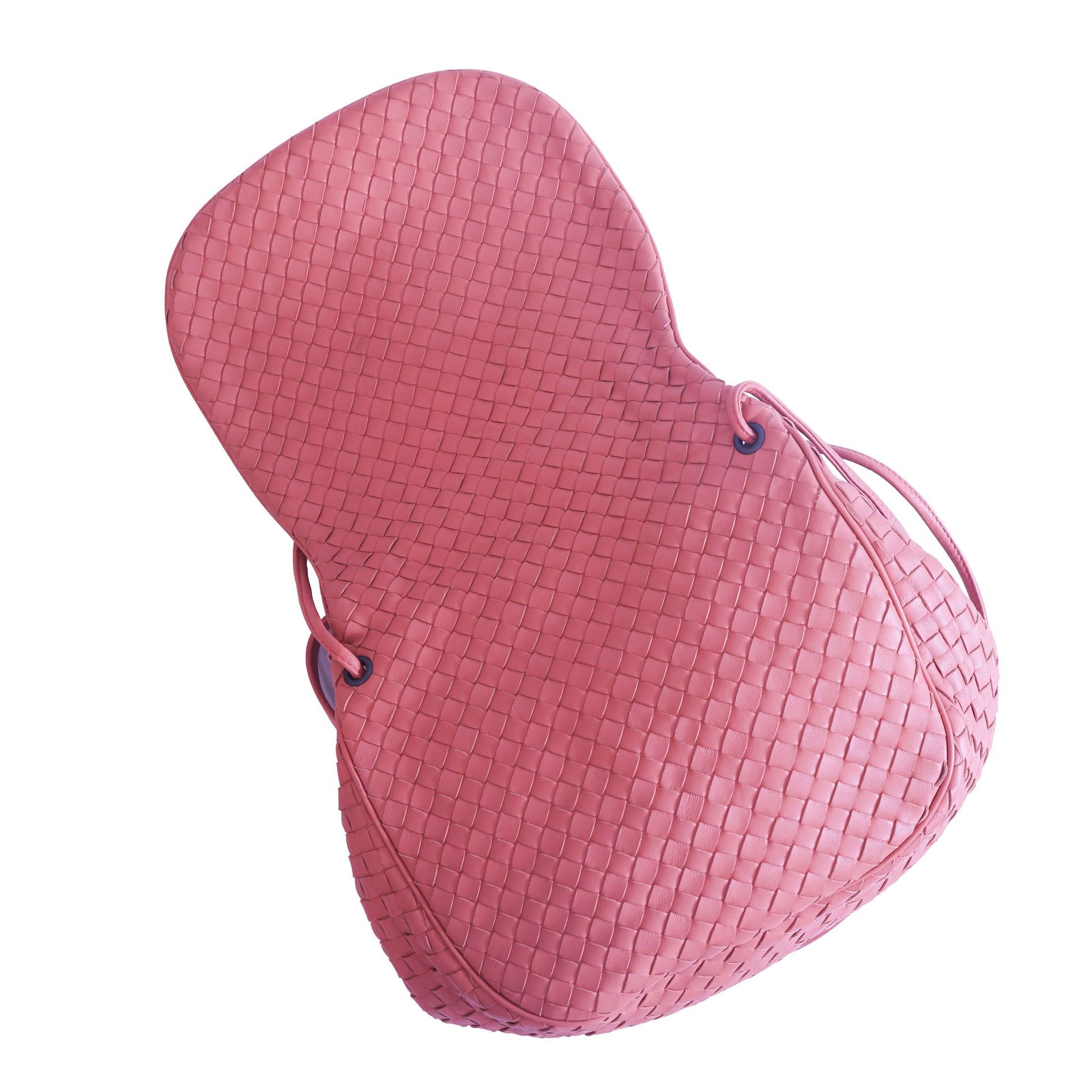 Preloved BOTTEGA VENETA Intrecciato Leather Shoulder Pouch Bag Pink | Luxe Again Maison