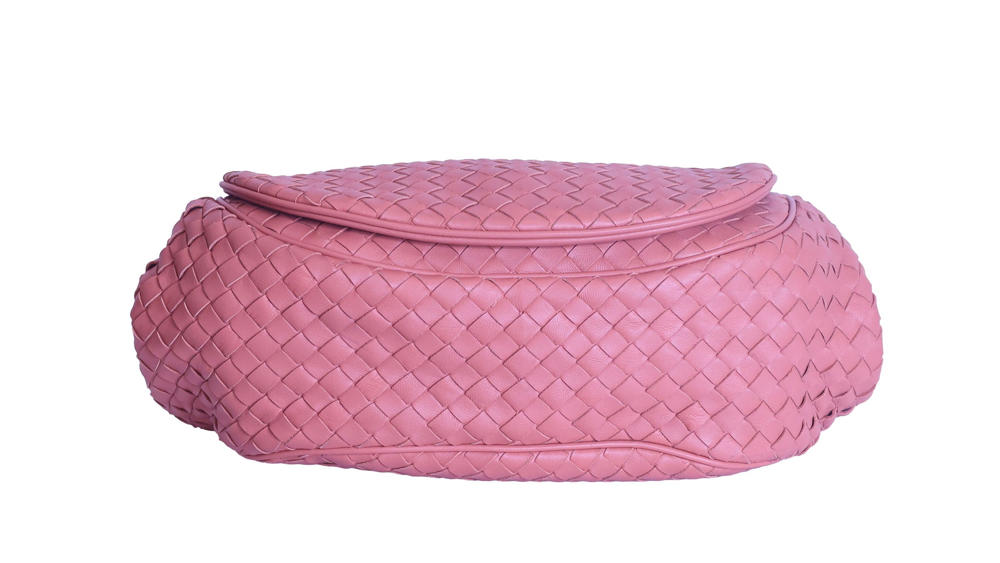 Preloved BOTTEGA VENETA Intrecciato Leather Shoulder Pouch Bag Pink | Luxe Again Maison
